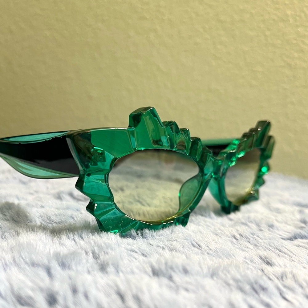 Green Cat Eye Sunglasses